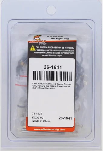 Vista 4 de All Balls Kit de reconstrucción de carburador de carreras 26-1641 compatible con/reemplazo para Yamaha XVZ13 Royal Star 1996-1999