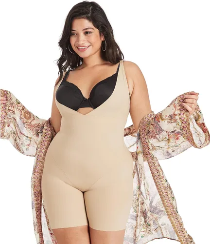 Vista 4 de Maidenform Sujetador moldeador de cuerpo para mujer, moldeador de control firme, moldeador de busto abierto