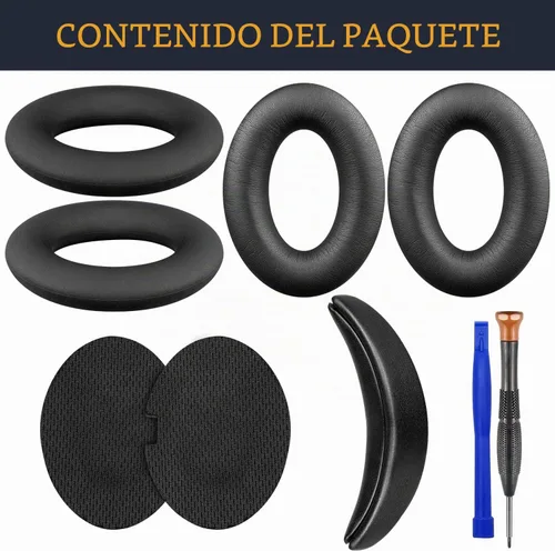 Vista 3 de SOULWIT Kit de repuesto para Bose QC15 y QC2- Negro