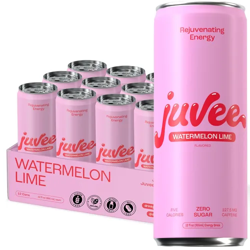 Vista 8 de Juvee Bebida energética rejuvenecedora, latas de 12 onzas, paquete de 12, sin azúcar, 128 mg de cafeína natural por lata, cero azúcar, baja