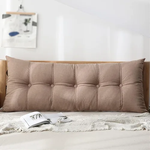 Vista 13 de Respaldo rectangular grande para cabecero, cojines de respaldo para cama, sofá, respaldo de cuña para respaldo, cojines lumbares, almohada