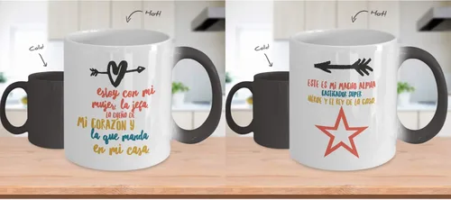 Vista 2 de Regalo para Esposa Taza de Cafe para la jefa de la casa Perfecto regalo para novia, enamorada y fiance Vaso con afirmaciones positivas