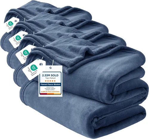 Vista 67 de Bedsure GentleSoft Bedding Manta de Vellón para Niñas y Niños - Mantas Pequeñas Suaves, Acogedoras y Bonitas para Viajes, 43x55 Pulgadas, Blanco