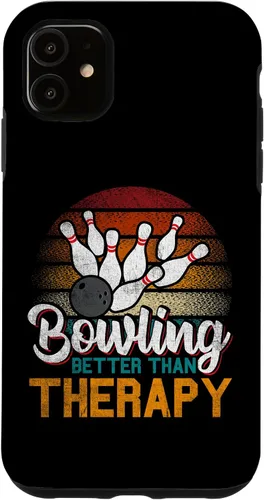 Vista 8 de iPhone 16 Bowling - Better Than Therapy Bowler Case