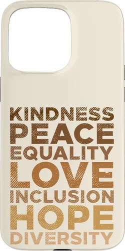 Vista 28 de iPhone 16 Kindness Peace Equality Black African Pride Melanin BLM Gift Case