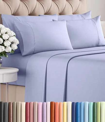 Vista 164 de Juego de sábanas Twin de 4 piezas - Cómodo, transpirable y refrescante - Juego de ropa de cama de lujo de hotel ultrasuave con bolsillos profundos