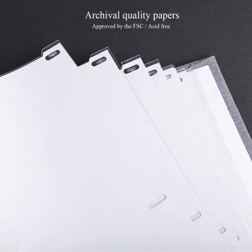 Vista 5 de 1DOT2 Álbum de fotos con espacio de escritura, 50 páginas, fotos de 4 x 6 pulgadas, capacidad para 200 o 5 x 7 pulgadas, tapa de lino, álbumes