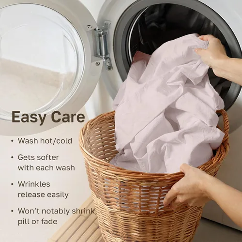 Vista 57 de California Design Den Sábanas de Algodón Egipcio 100%, Juego de Sábanas de Lujo Auténtico Certificado Tamaño Full con Bolsillo Profundo, Satén Suave