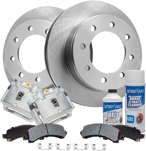 Vista 33 de Detroit Axle - Rotores de freno para Nissan NV2500 NV3500 NV1500 NV1500 2012-2021, repuesto de rotores de freno de disco: rotor delantero de 14.17