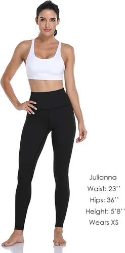 Vista 2 de HeyNuts Essential - Leggings de yoga de longitud completa pantalones de compresión de cintura alta 28pulgadas