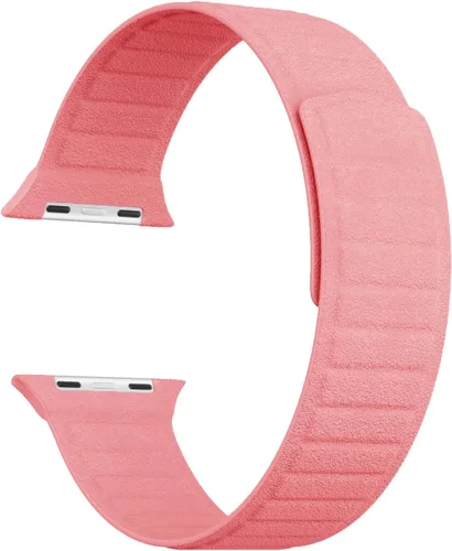 Vista 2 de LKEITY Correas magnéticas de cuero para Apple Watch Band 1.929 in 1.811 in 1.772 in 1.732 in 1.654 in 1.614 in 1.575 in, correa de cuero con imán