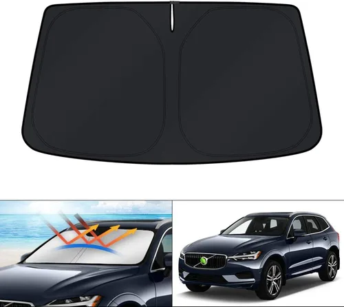 Vista 11 de KUST Parasol para parabrisas para BMW X1 F48 2016, 2017, 2018, 2019, 2020, 2021, 2022, accesorios de ajuste personalizado, parasol plegable
