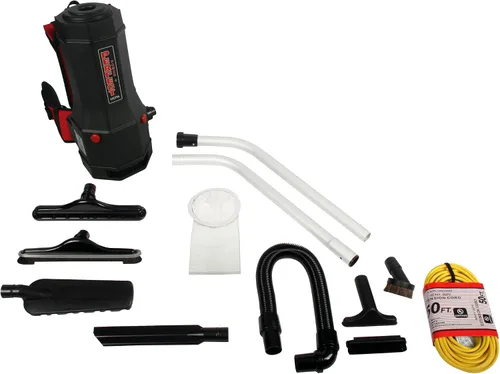 Vista 11 de Cen-Tec Systems Aspiradora de mochila comercial HEPA de 6 cuartos de galón con juego de accesorios