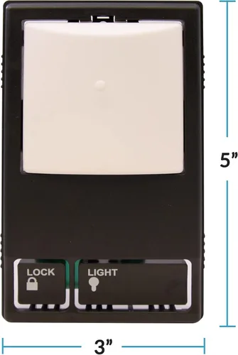 Vista 5 de Panel de control de teclado de pared multifunción de repuesto para LiftMaster 41A5273-1 78LM (botón de aprendizaje morado, rojo, verde)