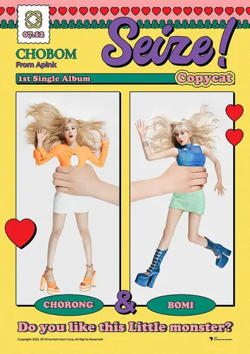Vista 4 de APINK CHOBOM CHORONG & BOMI COPYCAT 1st Single Album KITTY Version. K-POP SEALED