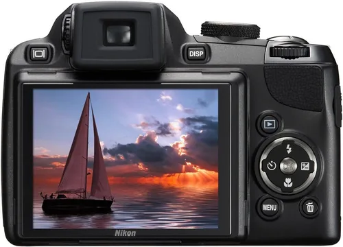 Vista 4 de Nikon Coolpix P90 - Cámara digital de 12,1 MP con zoom de reducción de vibración óptica de gran angular (VR) de 24 x y LCD de inclinación de 3