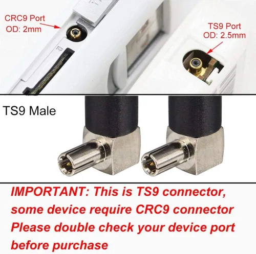 Vista 3 de onelinkmore Antena TS9 para punto de acceso móvil 4G LTE, paquete de 2, antena RF