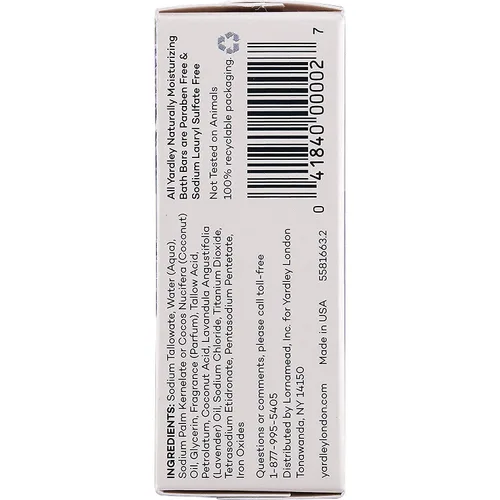 Vista 6 de Yardley London English Lavender 4 Bar 4.25 oz (el embalaje puede variar)