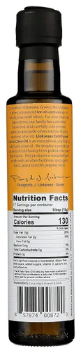 Vista 2 de Liokareas Aceite de oliva de ajo - Griego - Orgánico - Sin OMG - Sin gluten - Paleo - Keto - Fuente única - Primero prensado - Sin sabor artificial