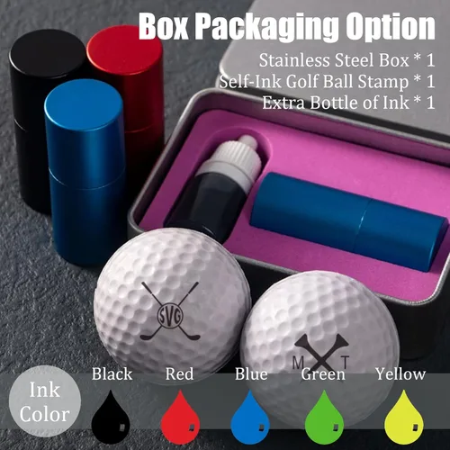 Vista 4 de xrlsg Sello de pelota de golf personalizado, sello de pelota de golf con nombre y monograma, regalos para golfistas, papá, marido, novio. Plantilla