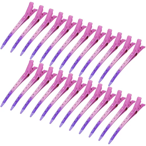 Vista 19 de 24 Paquetes de Pinzas Pico de Pato, Bantoye 2.75 Pulgadas Pinzas de Cocodrilo Rizadoras de Metal Antioxidante con Agujeros para Peinado del Cabello