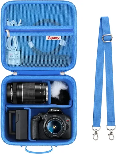 Vista 9 de Funda de transporte para cámara réflex digital Canon EOS Rebel T7 Negro