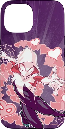 Vista 6 de Marvel Spider-Man Into The Spider-Verse Gwen Stacy Hearts - Carcasa para iPhone 17