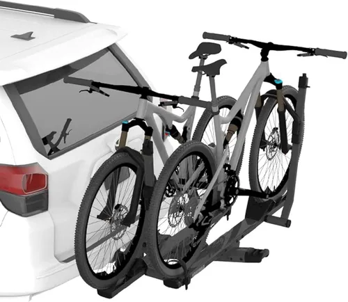 Vista 11 de Yakima StageTwo - Portabicicletas de enganche de bandeja ajustable escalonada premium de 1.25 pulgadas para 4 bicicletas, se adapta a distancias