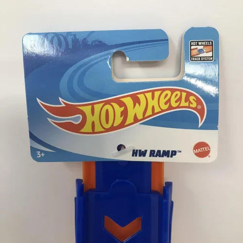 Vista 5 de Hot Wheels Rampa Track Builder Parts Lote de 4 rectas de 10 pulgadas de largo + 4 conectores