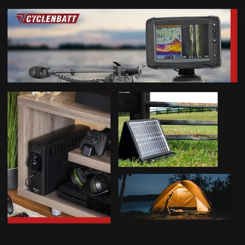 Vista 7 de CYCLENBATT Batería de Litio de 12V 10Ah, Más de 5000 Ciclos Batería LiFePO4 12V 10Ah con BMS de 10A Integrado, Batería de Litio de 12V Adecuada