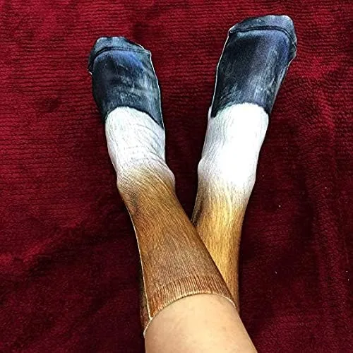 Vista 4 de Calcetines con diseño de pata de animal, divertidos regalos de Navidad, para adultos, hombres, mujeres, adolescentes, niños, regalos de broma