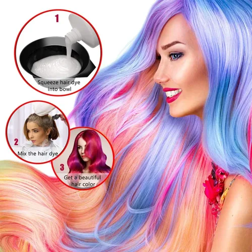 Vista 7 de Healifty Kit de tinte para el cabello, 20 unidades, cuenco de tinte para el cabello, cepillo de tinte para el cabello, peine de tinte para el 20