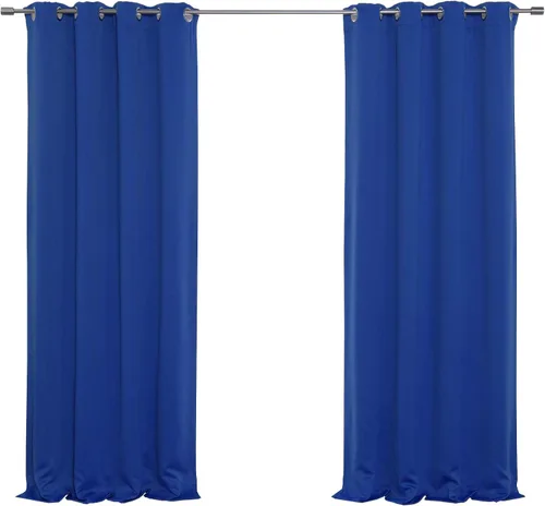 Vista 34 de Best Home Fashion Cortinas opacas con aislamiento térmico, ojales de acero inoxidable y níquel, color rosa bebé, 52 pulgadas de ancho x 63 pulgadas