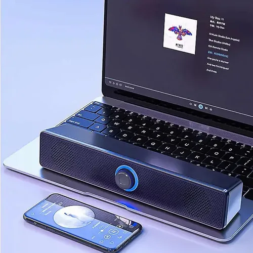 Vista 8 de Altavoces de computadora con cable USB con sonido estéreo para PC Plug n-Play 0.138 in Jack Altavoces de computadora para escritorio