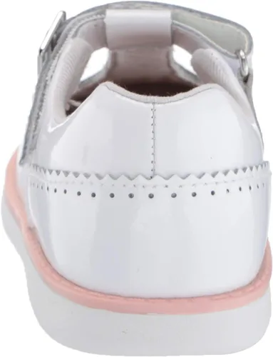 Vista 3 de Stride Rite Tenis unisex SRT Nell para niños, Blanco, 4 Wide Toddler