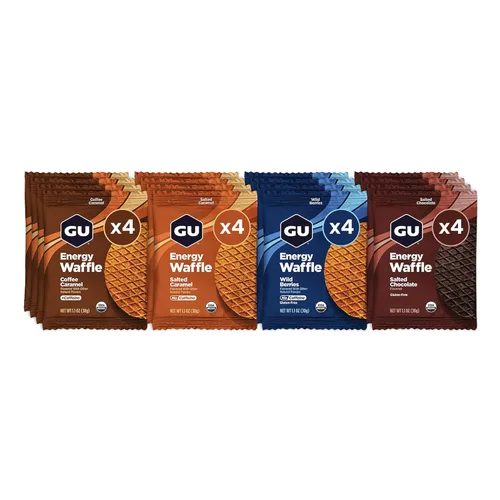 Vista 9 de GU Energy Stroopwafel Campfire S'mores Sports Nutrition Waffle, sin cafeína y lácteos kosher, energía para cualquier entrenamiento, 16