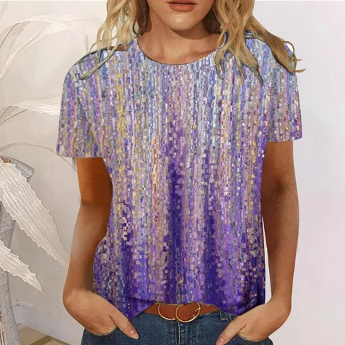 Vista 2 de Camisetas para mujer para citas nocturnas, camisas casuales para mujer, blusa de moda