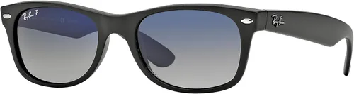 Vista 2 de Ray Ban RB2132 Wayfarer 601S78 - Gafas de sol (2.165in), color negro mate y azul