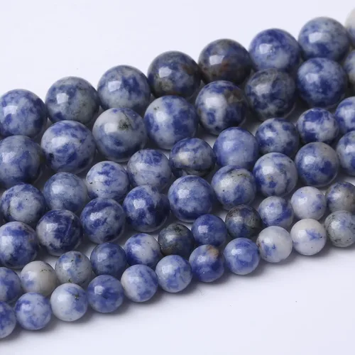 Vista 45 de 6 mm Cuentas redondas sueltas de piedra de sangre africana Cuentas naturales de gemas Cuentas de piedra de energía de cristal para hacer joyas