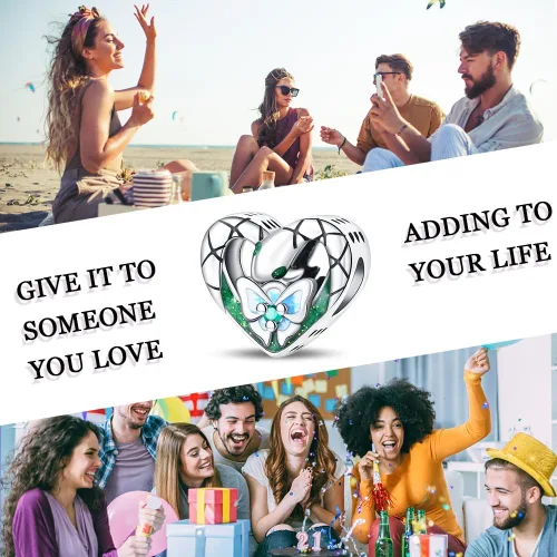 Vista 74 de LNQOBU Happy Life - Colgante para pulseras de abalorios, plata de ley 925 para mujer (con un espaciador de cuentas)