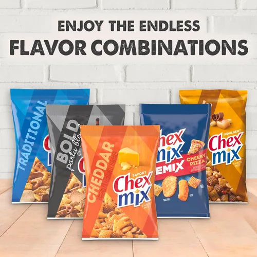 Vista 8 de Chex Mix Cheddar, 3.75 oz (paquete de 8)