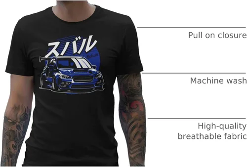 Vista 42 de Subie Generation Cars - Camiseta de manga corta para adultos, mecánico japonés de carreras, regalo para amantes de los automóviles, entusiastas