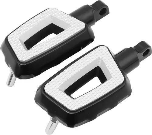 Vista 8 de TCT-MOTORPARTS Estriberas de pie para reposapiés estilo montaje macho de 0.433 in para Harley Touring Road King Glide Negro #01