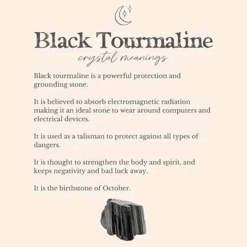 Vista 3 de Luna Tide Black Tourmaline Large Double Terminated Crystal Hoop Earrings in 14k Gold Fill