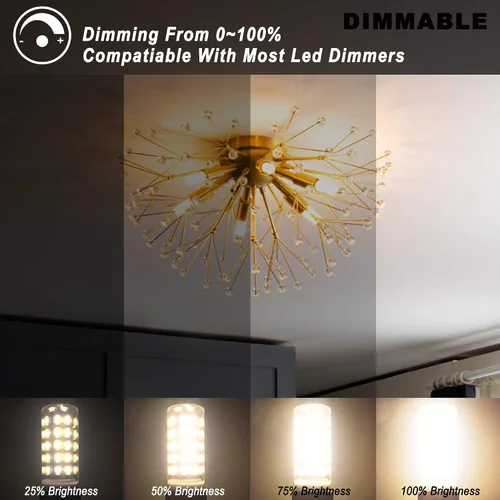 Vista 3 de Ziomitus Bombillas LED G9 regulables que reemplazan 30 W, 25 W, 20 W, halógeno, G9, 3 W, 2700 K, blanco cálido, LED T3 T4 transparente, AC120V