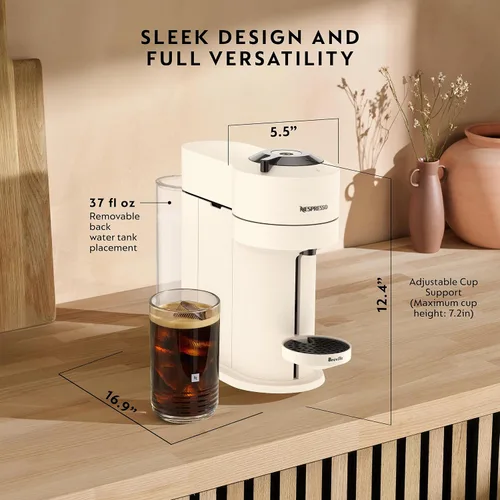 Vista 8 de Nespresso Vertuo Next - Máquina de café con espumador de leche