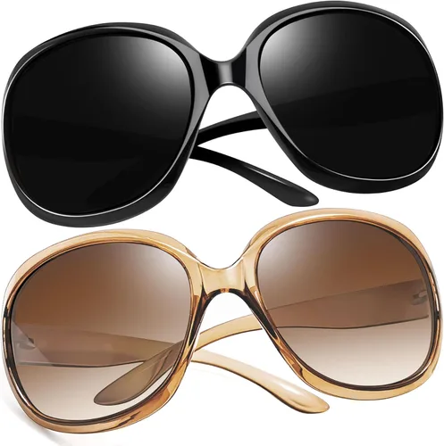 Vista 209 de Joopin Lentes de sol de gran tamaño para mujer, polarizados, grandes, para conducción, protección UV, grandes sombras