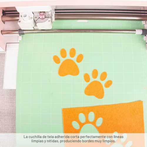 Vista 3 de Cuchilla de tela adherida compatible con Maker 4/3/Maker/Explore 4/3/Venture/Explore Air 2/Air/One, hoja de tela Aosry y carcasa para cortar telas