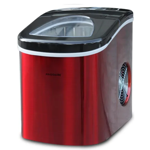 Vista 4 de FRIGIDAIRE RIC117-SSRED - Máquina de hielo de acero inoxidable mediana color rojo S/S