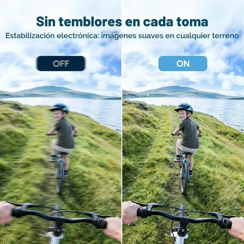 Vista 5 de Videocámara sumergible DV con wifi AAKASO EK7000 4K Action Camera Sports. Negro
